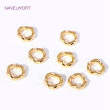 10pcs/lot 18K Plated Wave Spacer Beads For DIY Jewelry Making