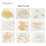 10pcs/lot 18K Plated Wave Spacer Beads For DIY Jewelry Making
