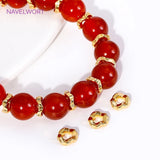 10pcs/lot 18K Plated Wave Spacer Beads For DIY Jewelry Making