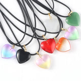 10pcs 20*20mm Heart Lampwork Necklace Pendant Czech Glass Charms Pendants