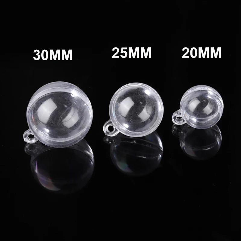 10pcs Clear Plastic Christmas Tree Decorations Ball Ornament