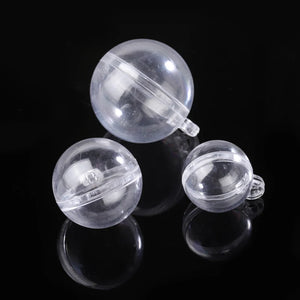 10pcs Clear Plastic Christmas Tree Decorations Ball Ornament