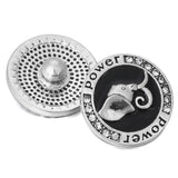 10pcs Power Elephant Metal 18MM Snap Buttons DIY Snap Bracelets Women Jewelry