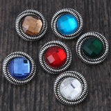 10pcs Metal Snap Buttons Vintage Rotate Ginger Fit 18mm Snap Jewelry Bracelet