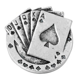 10pcs Vintage Poker 18mm Snap Buttons for Women