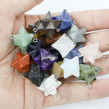 2023 Natural Stone Hexagram Necklaces Pendants Assorted Charms DIY Earrings
