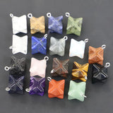 2023 Natural Stone Hexagram Necklaces Pendants Assorted Charms DIY Earrings