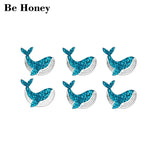 10pcs 20mm Acrylic Whale Earrings Laser Cut Glitter Party DIY