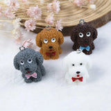 10pcs 3D Dog Charms Keychain Pendant Earring DIY Decoration