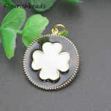 10pcs 25x26mm Brass Plated Flower Charms for Jewelry Making