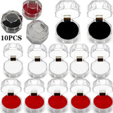 10pcs/lot Acrylic Transparent Jewelry Box Wedding Packaging Ring Earring Box