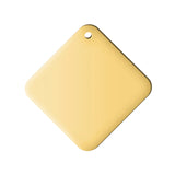 10pcs Stainless Steel Rectangular Pendant 1.5mm Thickness Multicolor