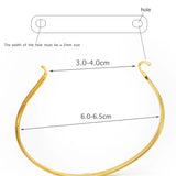 10pcs 304 Stainless Steel Cuff Elastic 5colors for Bracelet Jewelry Making