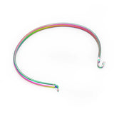 10pcs 304 Stainless Steel Cuff Elastic 5colors for Bracelet Jewelry Making