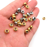 10pcs 304 Stainless Steel Stopper Beads for DIY Jewelry Making