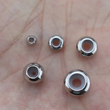 10pcs 304 Stainless Steel Stopper Beads for DIY Jewelry Making