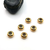 10pcs 304 Stainless Steel Stopper Beads for DIY Jewelry Making