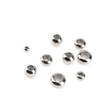 10pcs 304 Stainless Steel Stopper Beads for DIY Jewelry Making