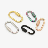 10pcs Stainless Steel Openable Ring Charms Jewelry Making Accessory