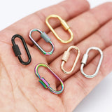 10pcs Stainless Steel Openable Ring Charms Jewelry Making Accessory