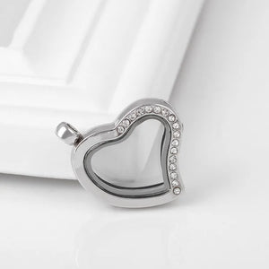10pcs Heart Love Locket Pendant Memory Charm Gift Jewelry