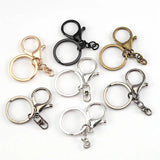 10pcs 30mm Split Key Ring Lobster Clasp Key Hook Key
