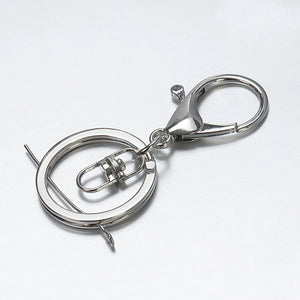 10pcs 30mm Split Key Ring Lobster Clasp Key Hook Key