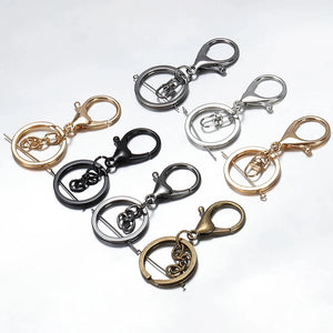 10pcs 30mm Split Key Ring Lobster Clasp Key Hook Key