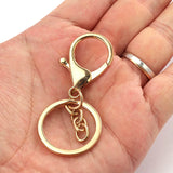 10pcs 30mm Split Key Ring Lobster Clasp Key Hook Key