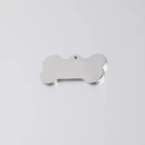 10pcs 31*16mm Polished Stainless Steel Pet ID Tag Bone Charms