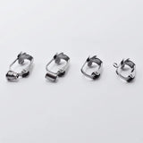 10pcs 316L Stainless Steel Clip on Earrings Convert Clasp DIY Ear Jewelry Making