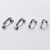 10pcs 316L Stainless Steel Clip on Earrings Convert Clasp DIY Ear Jewelry Making
