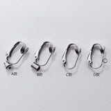 10pcs 316L Stainless Steel Clip on Earrings Convert Clasp DIY Ear Jewelry Making
