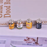 10pcs 3D Beer Cans Drink Charms Earring Keychain DIY