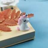 10pcs Unicorn Horse Resin Charms Pendant Keychain Necklace DIY Jewelry 24*18mm