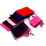 10 Colorful Drawstring Velvet Pouches Wedding Party Gift Bags & Jewelry Pouch