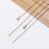 10pcs Adjustable Stainless Steel Link Chains Necklaces Cuban Chains DIY Crafts