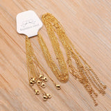 10pcs Adjustable Stainless Steel Link Chains Necklaces Cuban Chains DIY Crafts