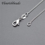10pcs 17.7in Nickel Silver Plated Necklace Chains