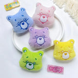 10pcs Cartoon Plush Rainbow Bear Patches DIY Accessories Clothing Materials