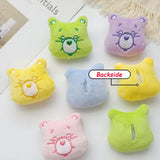 10pcs Cartoon Plush Rainbow Bear Patches DIY Accessories Clothing Materials