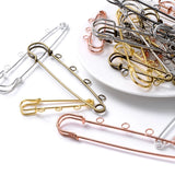 10pcs Plated Pins Brooch Blank Base Paper Clip for Jewelry Making