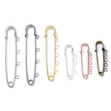 10pcs Plated Pins Brooch Blank Base Paper Clip for Jewelry Making