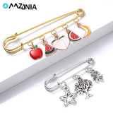10pcs Plated Pins Brooch Blank Base Paper Clip for Jewelry Making