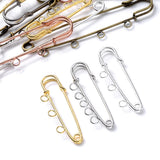 10pcs Plated Pins Brooch Blank Base Paper Clip for Jewelry Making