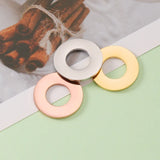 10pcs 5mm 20mm Hollow Circle Charm Stainless Steel Pendant DIY Jewelry Making