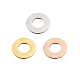 10pcs 5mm 20mm Hollow Circle Charm Stainless Steel Pendant DIY Jewelry Making