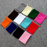 10pcs Velvet Bags Small Jewelry Pouch Christmas Favor Bags Pink