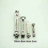 10pcs Rhodium Spring Hair Clips for DIY Jewelry Making