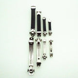 10pcs Rhodium Spring Hair Clips for DIY Jewelry Making